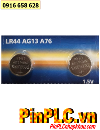 Philips LR44 A76, Pin cúc áo alkaline 1.5v Philips LR44 A76 chính hãng